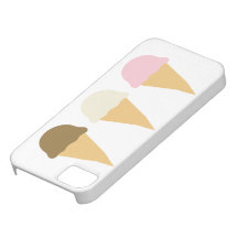 Caso do iPhone 5 das sobremesas do trio dos cones  Capa De iPhone 5 Case-Mate