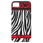 Caso do iPhone 5 do impressão da zebra Capas De iPhone 5 Case-Mate
