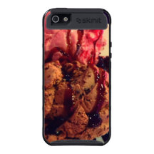 Caso do iPhone 5 do sorvete do chocolate da morang