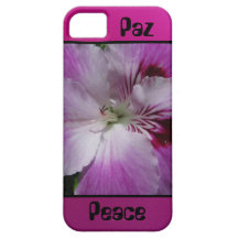 caso do iPhone 5 - Paz-Paz cor-de-rosa Capa iPhone 5 Case-Mate