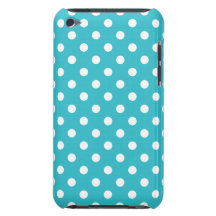 Caso do ipod touch G4 das bolinhas de turquesa Capas iPod Case-Mate