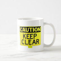 Caso do sinal do cuidado caneca