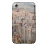 Caso do toque do iphone de Futurized New York Capa De iPhone 3 Case-Mate