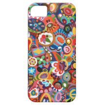 Caso floral artística capa iPhone 5