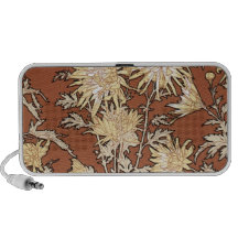 Caso floral da arte de Nouveau da arte lindo, auto Caixinhas De Som Para Notebook