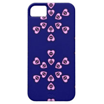 Caso floral do iphone 5 do teste padrão dos coraçõ iPhone 5 capa