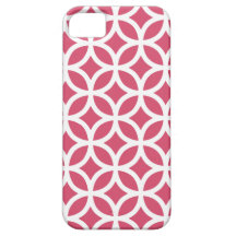 Caso geométrico de Iphone 5 do rosa da madressilva Capas iPhone 5