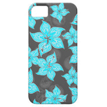 Caso Pinstriped quente do iPhone 5 do hibiscus de  iPhone 5 Capas