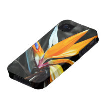 Caso resistente do iPhone 4 da flor