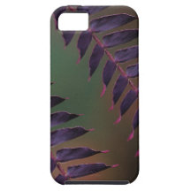 Caso resistente do iphone roxo da samambaia capa iPhone 5 Case-Mate
