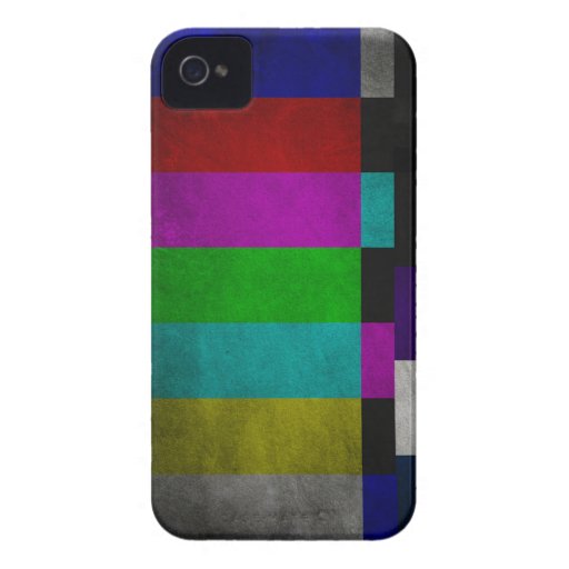 Caso retro do iPhone 4/4S do teste da televisão Capa iPhone 4 Case-Mate