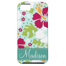 Caso tropical do iPhone 5 do hibiscus Capa iPhone 5 Case-Mate