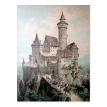 Castelo da fantasia cartoes postais
