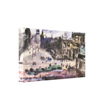 Castelo da liberdade por Lovis Corinth Impressão De Canvas Envolvida