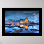 Castelo de Eilean Donan na noite (limitada) Poster