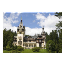 Castelo do século XVIII de Peles, Sinaia, Romania, Impressão Fotográfica