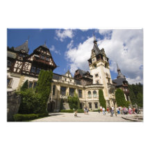 Castelo do século XVIII de Peles, Sinaia, Romania, Impressão De Foto
