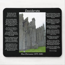 Castelo inglês velho Mousepad dos DESIDERATA