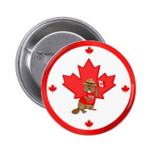 Castor orgulhosa canadense boton