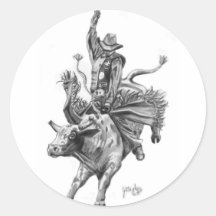 Cavaleiro de Bull Adesivos