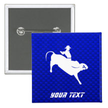Cavaleiro de Bull azul Pins
