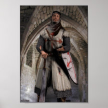 Cavaleiro Templar - o último suporte Impressão
