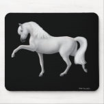 Cavalo andaluz branco Mousepad