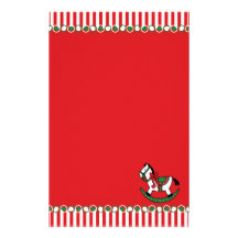 Cavalo de balanço do Natal Papel Personalizado