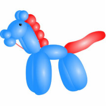 Cavalo do balão escultura de fotos