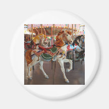 Cavalo do carrossel, 2 imãs de geladeira