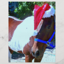 Cavalo do papai noel panfleto personalizado