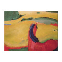 Cavalo em uma paisagem, 1910 impressão em tela canvas