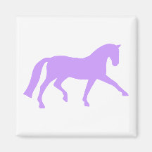 Cavalo prolongado do adestramento do trote (roxo) imãs