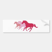 Cavalo Running (vermelho) Adesivos