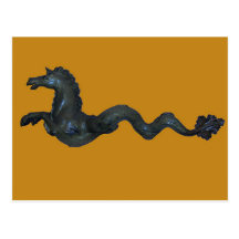 Cavalo Venetian do vidro de Murano Cartão Postal