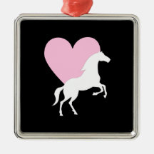 Cavalos e amor ornamento