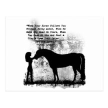 Cavalos você é amado cartão postal