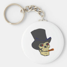 Caveira crânio cigarro skull cigar chaveiro