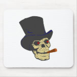 Caveira crânio cigarro skull cigar mouse pad