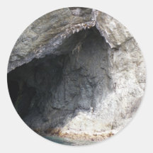 Caverna do mar adesivos em formato redondos