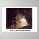 Caverna na noite por Joseph Wright Poster
