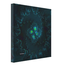 Caverna subaquática impressão de canvas envolvidas