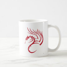 Cawthorne o dragão vermelho caneca
