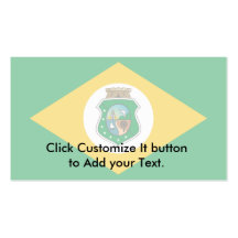 Ceara bandeira de Brasil, Brasil Cartões De Visitas