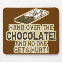 Ceda o chocolate mousepads