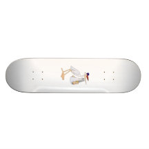 Cegonha que entrega um bebê skate personalizado