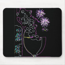 Celebração do vinho no Néon-Mousepad