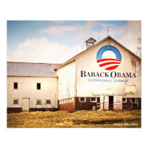 Celeiro da campanha presidencial de Barack Obama Fotografia