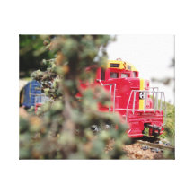 Cena Railroading modelo bonita Impressão De Canvas Envolvida