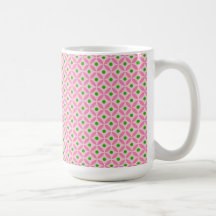 Cerceta do rosa quente do divertimento e teste pad caneca
